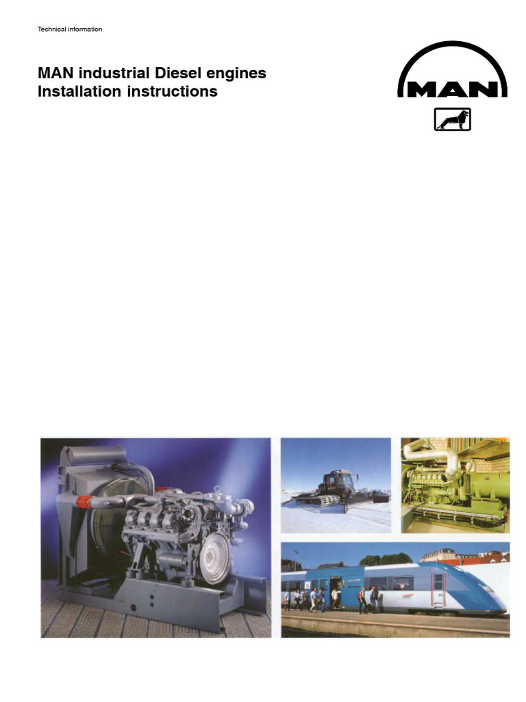 MAN Industrie Diesel Engine Installation - Englisch | PDF | Engines ...