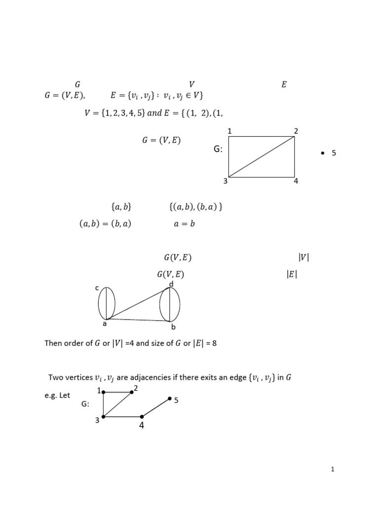 Chapter - 5 (Introduction To Graph Theory) | PDF | Graph Theory ...