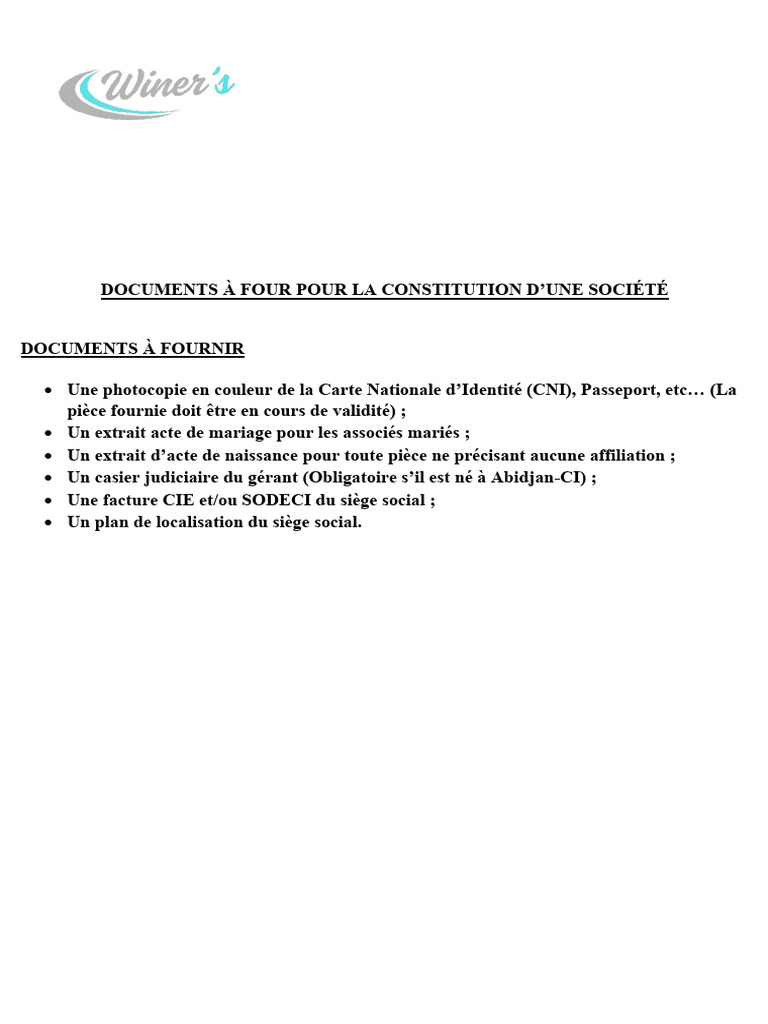 Fiche A Renseigner Pour Creation | PDF | Gouvernement et identité