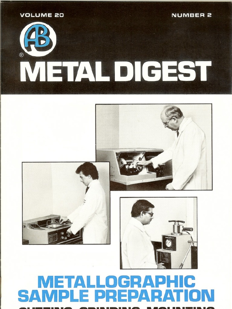 Metallographic Sample Prep Guide | PDF | Epoxy | Abrasive