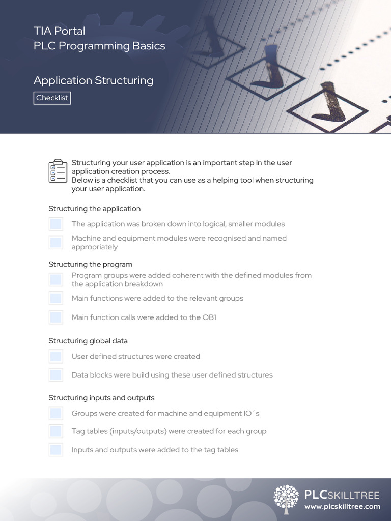 Structuring Checklist | PDF