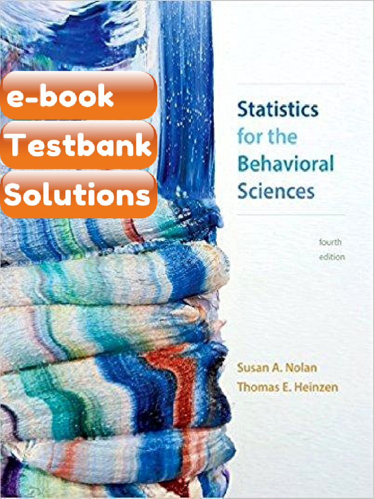 Ebook & Testbank Statistics For The Behavioral Sciences 4th Edition ...