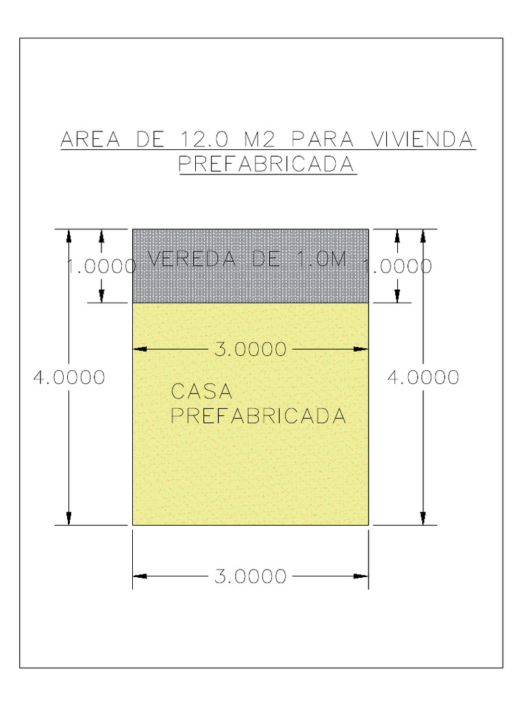 Plano de Solado de 12m2 Liset | PDF