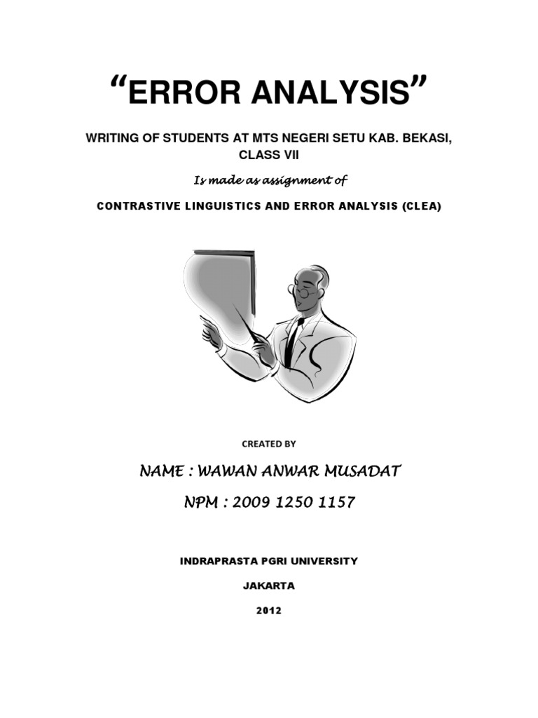 Error Analysis Pdf Indonesian Language Ellipsis