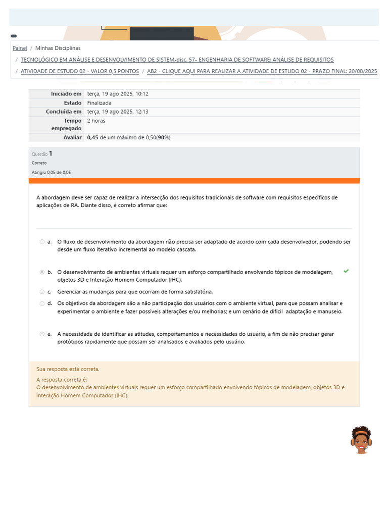 AB2 - CLIQUE AQUI PARA REALIZAR A ATIVIDADE DE ESTUDO 02 - PRAZO FINAL ...