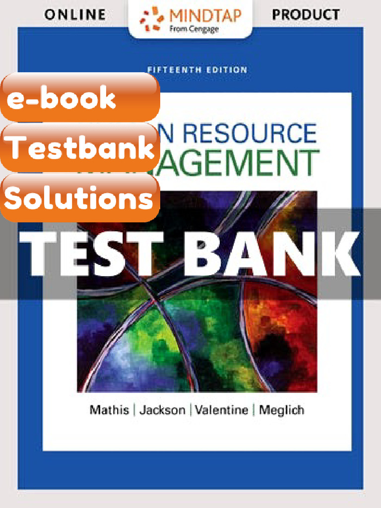 Ebook & Testbank Human Resource Management 15th Edition Jackson | PDF ...