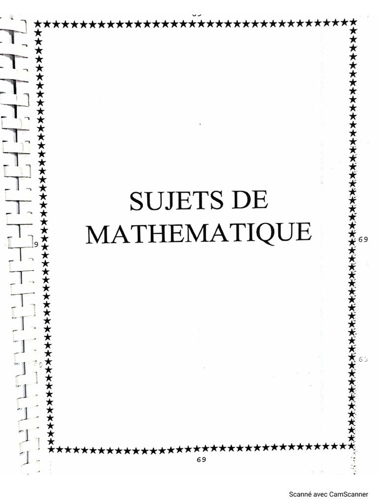 Sujet Corrigé Math SP | PDF