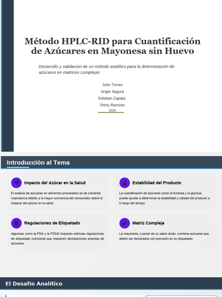 Método HPLC-RID para Cuantificación de Azúcares en Mayonesa Sin Huevo ...