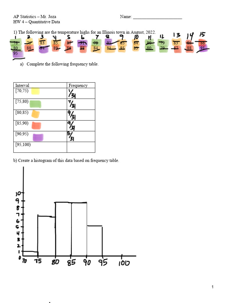 25-26 AP Stats HW 4 - Quantitative Data | PDF | Cost Of Living ...