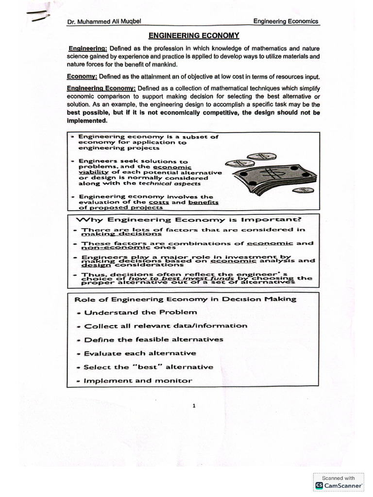 Engineering Economics | PDF