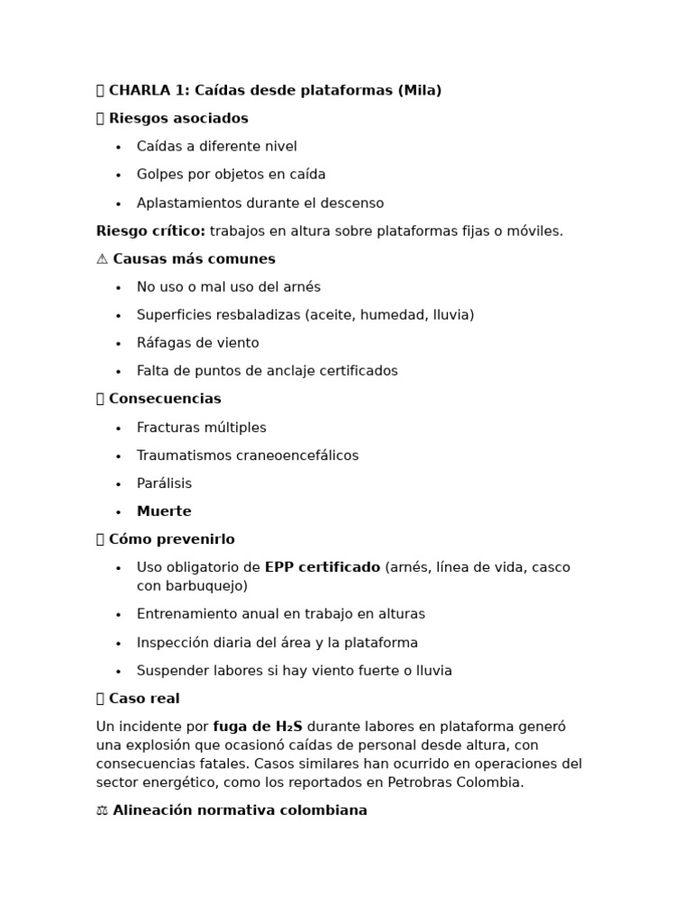 ? Charla 1 | PDF | Andamio