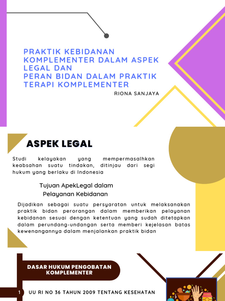 Praktik Kebidanan Komplementer Dalam Aspek Legal Dan Peran Bidan Dalam ...