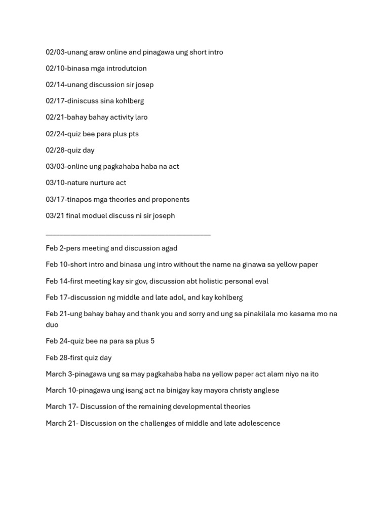 Perdev Journal - Day 4 To 11 | PDF | Behavioural Sciences | Psychology
