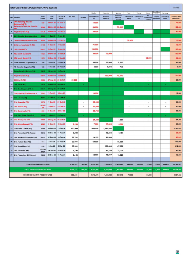 NPL Punjab Govt Orders (13!02!26) | PDF