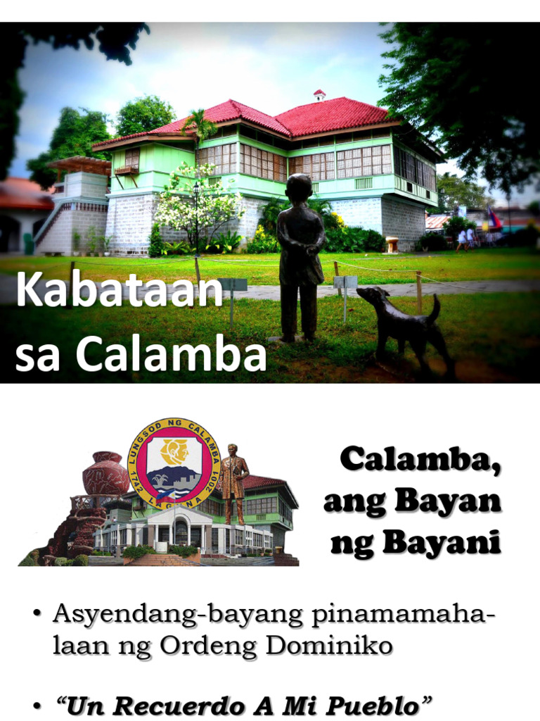 Rizal's Childhood Years in Calamba | PDF