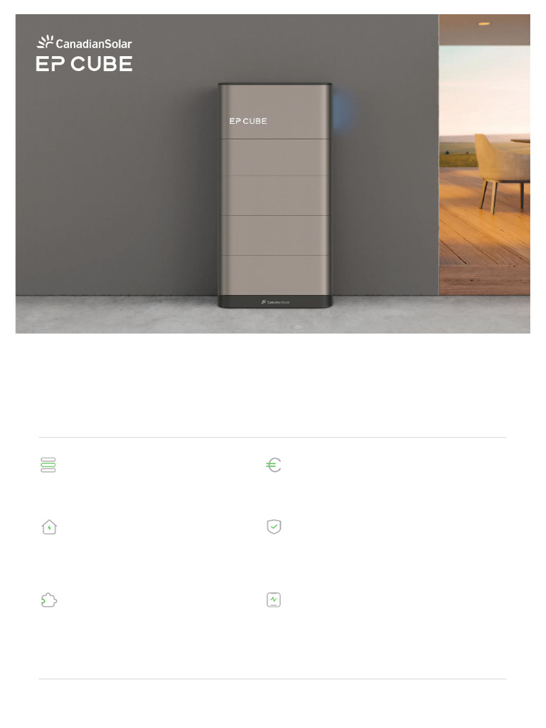 EP Cube Datasheet EU2 en V1.5 | PDF | Photovoltaics | Power Inverter
