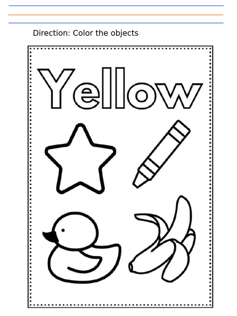 Yellow Activity | PDF