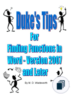Duke's Tips for Office - Versions 2007 and Later