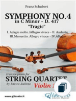 Symphony No.4 by Schubert - String Quartet