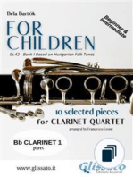 "For Children" by Bartók - Clarinet Quartet