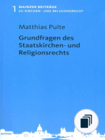 Mainzer Beiträge zum Kirchen- und Religionsrecht