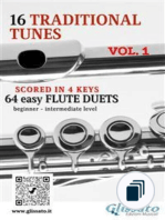 16 Traditional Tunes - easy flute duets