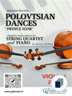 Polovtsian Dances for String Quartet and Piano