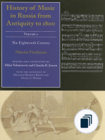 History of Music in Russia from Antiquity to 1800