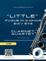 Little Fugue in G minor - Clarinet Quartet