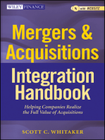 Mergers & Acquisitions Integration Handbook: Helping Companies Realize The Full Value of Acquisitions