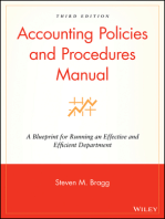 Accounting Policies and Procedures Manual: A Blueprint for Running an Effective and Efficient Department