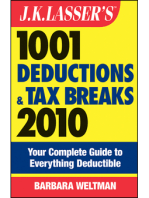 J.K. Lasser's 1001 Deductions and Tax Breaks 2010: Your Complete Guide to Everything Deductible