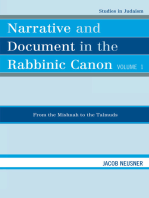 Narrative and Document in the Rabbinic Canon: From the Mishnah to the Talmuds