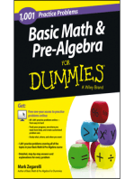 Basic Math and Pre-Algebra: 1,001 Practice Problems For Dummies (+ Free Online Practice)