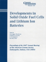 Developments in Solid Oxide Fuel Cells and Lithium Ion Batteries: Proceedings of the 106th Annual Meeting of The American Ceramic Society, Indianapolis, Indiana, USA 2004