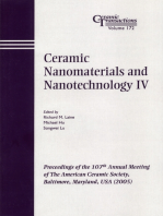 Ceramic Nanomaterials and Nanotechnology IV: Proceedings of the 107th Annual Meeting of The American Ceramic Society, Baltimore, Maryland, USA 2005