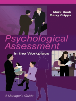 Psychological Assessment in the Workplace: A Manager's Guide