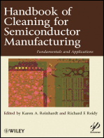 Handbook for Cleaning for Semiconductor Manufacturing: Fundamentals and Applications