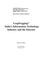 Leapfrogging? India's Information Technology Industry and the Internet