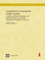 Compulsory Licensing for Public Health