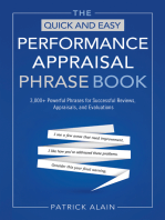 The Quick and Easy Performance Appraisal Phrase Book: 3,000+ Powerful Phrases for Successful Reviews, Appraisals and Evaluations