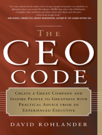 The CEO Code: Create a Great Company and Inspire People to Greatness with Practical Advice from an Experienced Executive