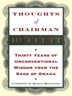 Thoughts of Chairman Buffett: Thirty Years of Unconventional Wisdon from the Sage of Omaha