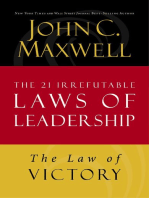 The Law of Victory: Lesson 15 from The 21 Irrefutable Laws of Leadership