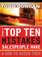 The Top Ten Mistakes Salespeople Make and How to Avoid Them
