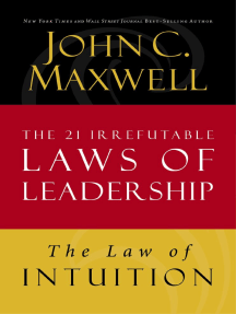 The Law of Intuition: Lesson 8 from The 21 Irrefutable Laws of Leadership