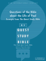 NIV, Questions of the Bible about the Life of Paul
