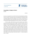 Say Goodbye to Kingdom of Fairies | Communicating Science Tabloids