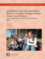 Satisfaction with Life and Service Delivery in Eastern Europe and the Former Soviet Union