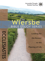 The Wiersbe Bible Study Series: Ecclesiastes: Looking for the Answer to the Meaning of Life